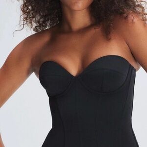 Sophisticated Black Strapless Shapewear